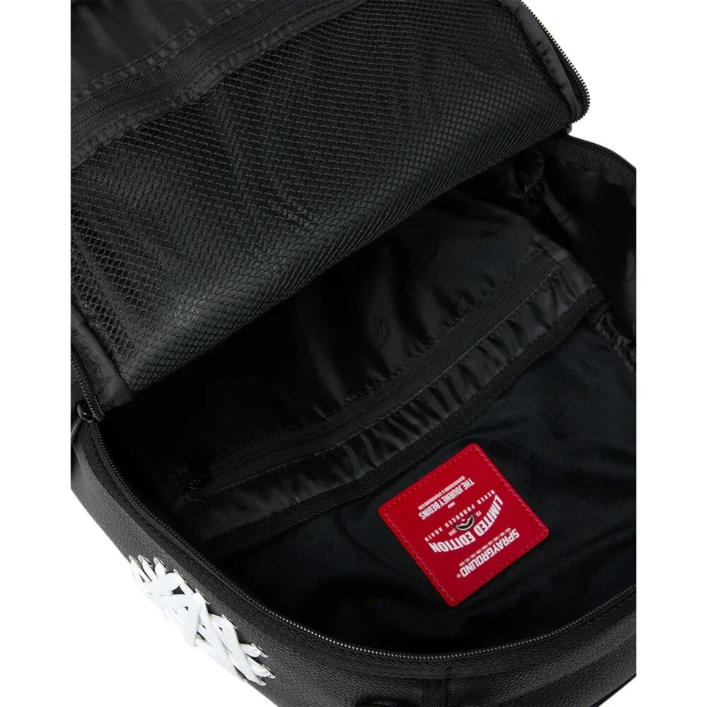 Sprayground Lace Maze Backpack Unisex Black Laptop Sleeve Top Handle Bag SPR290